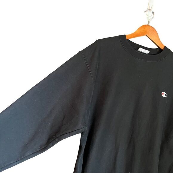 Champion‎ black reverse weave crew neck sweater - Picture 7 of 10